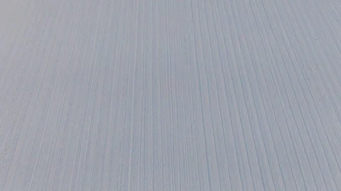 Aerial drone view of snowy fields Stock Footage 124250036