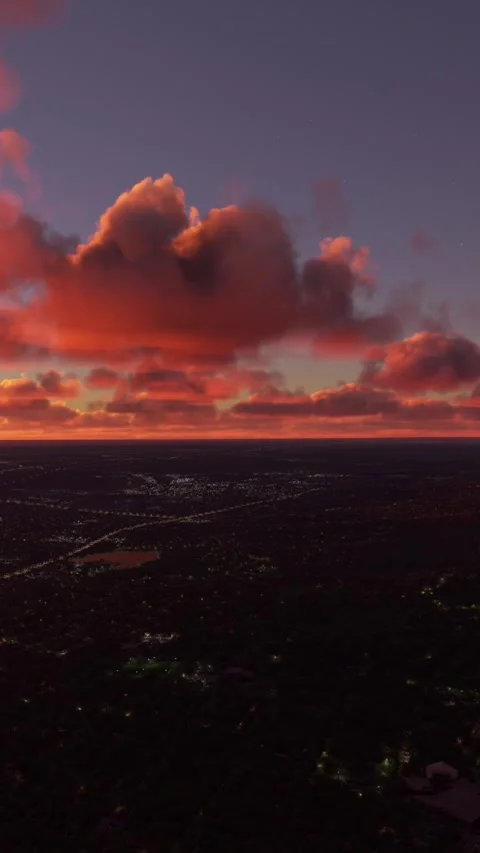 Aerial drone view at sunset of Cheyenne Mountain in Colorado Springs Video stock 284884286