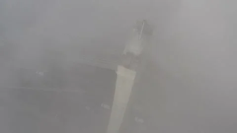 Aerial drone view View Of North or Moscow Bridge Kiev. Stock Footage 231536570