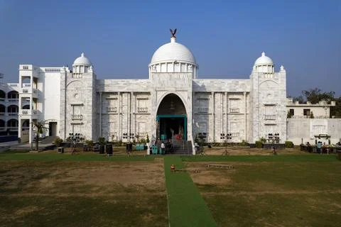 Aerial drone view of a wedding resort in Jaipur, Rajasthan, India Stock Photos