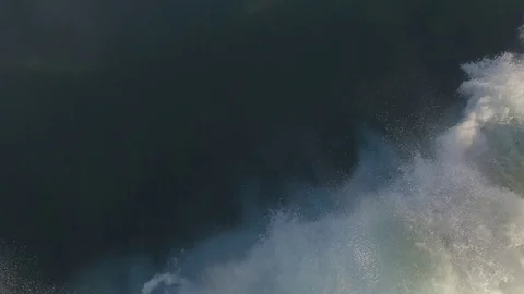 Aerial Drone Wave Break Stock Footage 71311990
