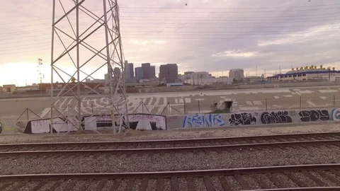 Aerial DTLA　 4K Stock Footage 71215074