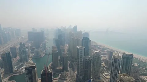 Aerial Dubai Marina in the 4K Stock Video Pond5