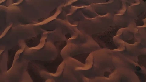 Aerial dunes view during a sunset Stock Footage 150338449
