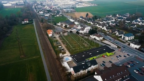 Aerial Electric Utility Stock Footage 105266826