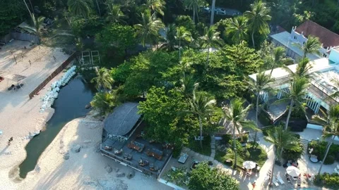 Aerial Elevating Drone Shot. Flying over the ocean coast. View of the sea waves Stock Footage 139553800