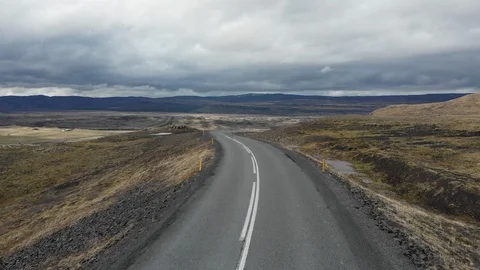 Aerial Empty Road 스톡 동영상 127600463