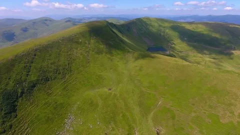 Aerial epic view of mountain. flying over mountain range Stock Footage 78757571