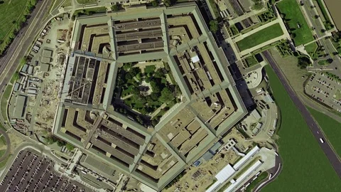 Pentagon Aerial Stock Footage ~ Royalty Free Stock Videos | Pond5