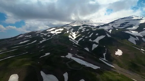 Aerial Exploration of Mountain Wilderness Stock Footage 337099928