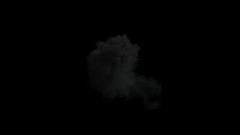 Aerial Explosion VFX with Massive Fireball and Cinematic Smoke Blast 4K Stock Footage 338357019