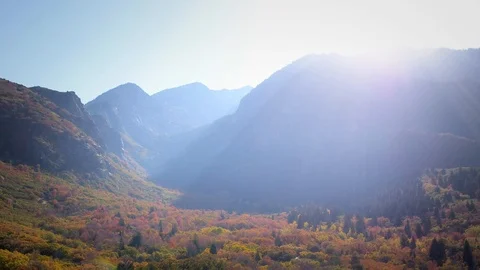 Aerial Fall Colors in the Rocky Mountains USA 4k Stock Footage