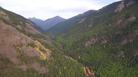 Aerial Fall Valley Views Stock Footage 72718890