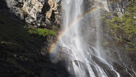 Aerial of Fallbachfall waterfall Video stock 103045974