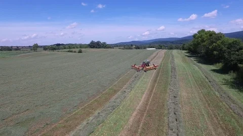 Aerial of Farming Stock Footage 72541167