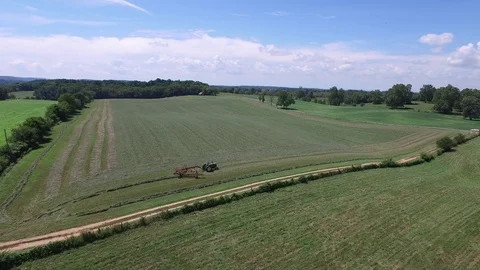 Aerial of Farming Stock Footage 72541218