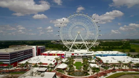 Aerial of Ferris Wheel Stock Footage 62950471