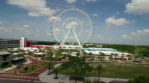 Aerial of Ferris Wheel Stock Footage 62951103