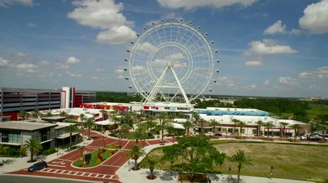 Aerial of Ferris Wheel Stock Footage 62951604