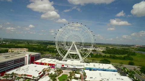 Aerial of Ferris Wheel Stock Footage 62951939