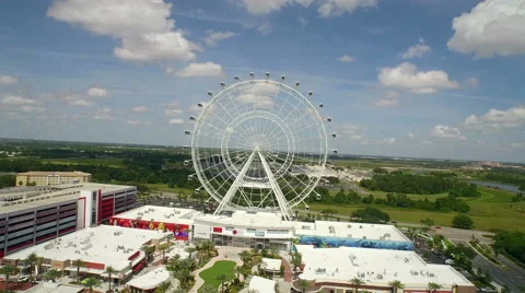 Aerial of Ferris Wheel Stock Footage 62952260