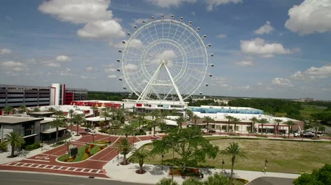 Aerial of Ferris Wheel Stock Footage 62952469