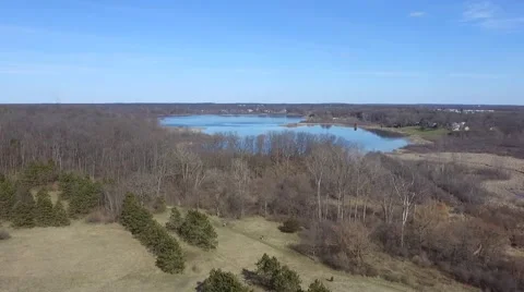 Aerial Field Fly Over Stock Footage 62272117