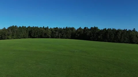 Aerial field flyover. Stock Footage 264553763
