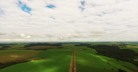 Aerial of a field Vídeos de archivo 50714466