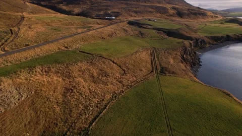 Aerial fields drone shot 스톡 동영상 260409334