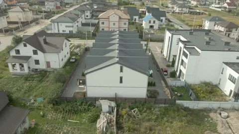 Aerial finished Construction object From Quadrocopter. Stock Footage 119830398