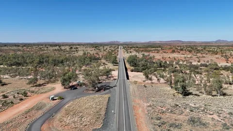 Aerial - Finke River NT Stock Footage 330710566
