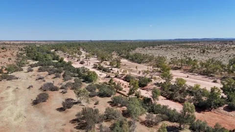 Aerial - Finke River NT Vídeos de archivo 330755024