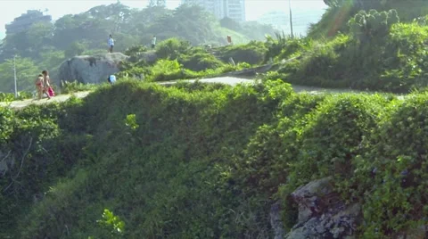 Aerial with flash effect in Rio De Janeiro 스톡 동영상 37351962