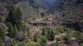 Aerial flight beautiful fertile green hills and valleys landscape La Palma 4k 4k or 4k+ Resolution