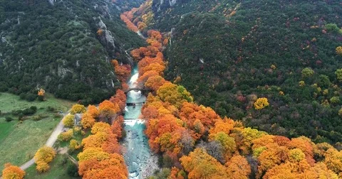 Aerial flight with drone over the Vikos Canyon 82805335