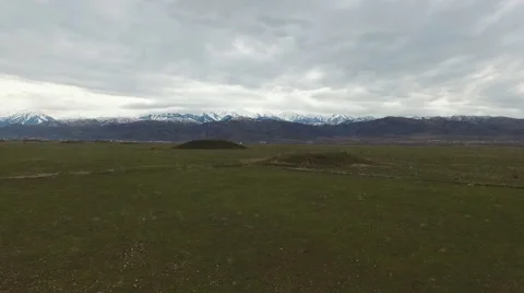 Aerial Flight in the Evening Stock Footage 59960958