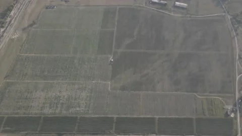Aerial flight over beautiful vineyard landscape in Kakheti, Georgia Stockbeeldmateriaal 141421797
