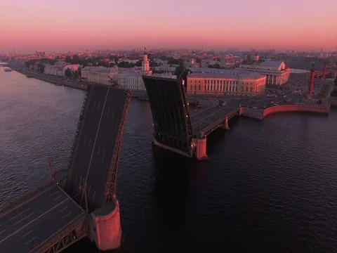 Aerial flight over bridge 4K Stock Footage 71978258