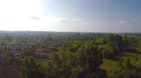 AERIAL: Flight over  field Stock Footage 50824624