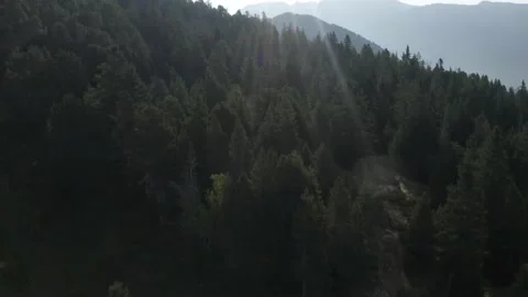 Aerial Flight Over Mountain Video stock 201404327