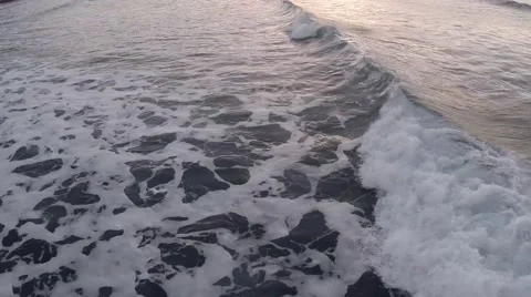 Aerial Flight over Wave Video stock 44753682