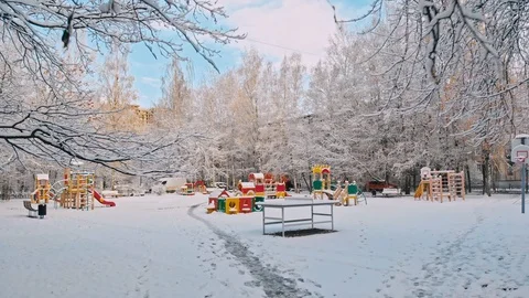 Aerial flight over winter forest and suburbs 7 Video stock 121328538