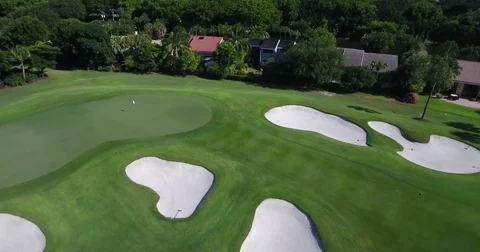 Aerial Florida Golf course Video stock 84141634