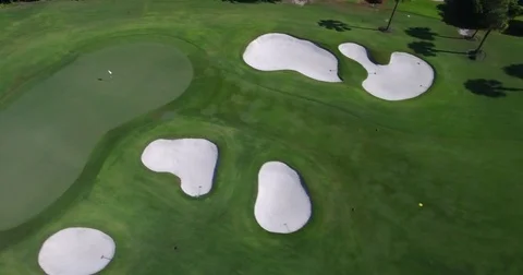 Aerial Florida Golf course Video stock 84142471