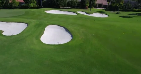 Aerial Florida Golf course Video stock 84142544