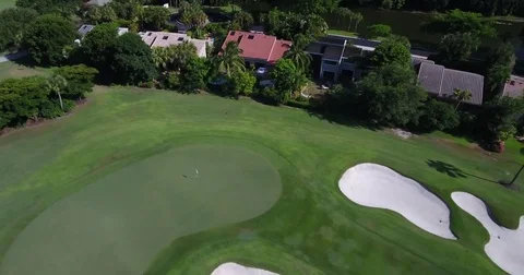 Aerial Florida Golf course Video stock 84142776