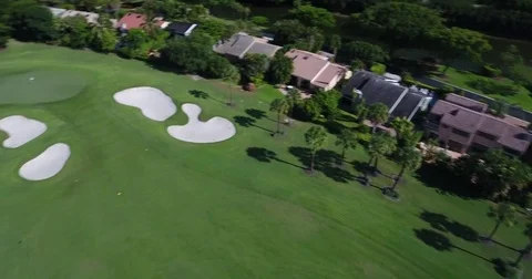 Aerial Florida Golf course Video stock 84142931