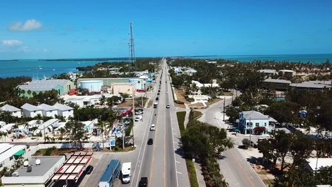 Aerial of Florida keys  스톡 동영상 87274392