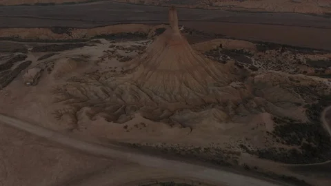 Aerial Fly over Cabezo de Caldetierra  Video stock 103316149